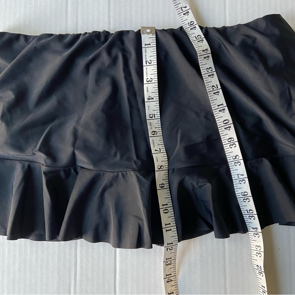 Croft & Barrow Women's Black Tummy Slimmer Bottom  Swim Skirt 16W Skirtini - Picture 10 of 11